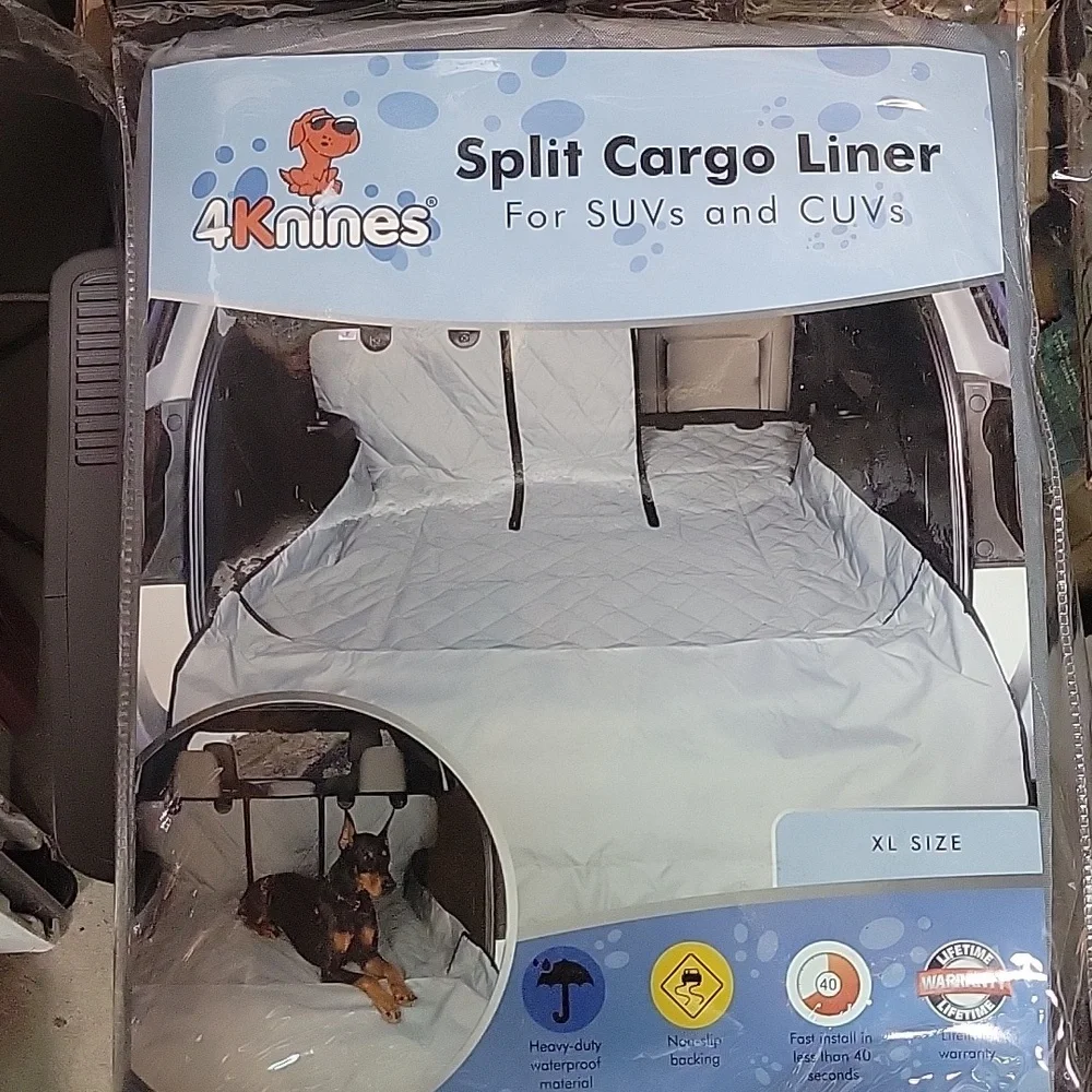MONEY DONATED TO SPCA 4knines Split cargo liner for SUV and C.U.V